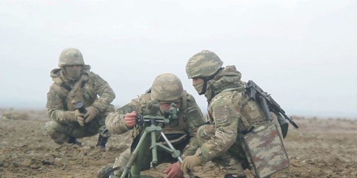 Minaatan bölmələri ilə döyüş hazırlığı məşğələləri keçirilib