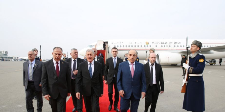 İraq Prezidenti Azərbaycana səfərə gəlib