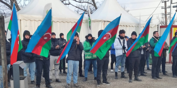 Peaceful protest of Azerbaijani eco-activists on Lachin–Khankendi road enters 83rd day