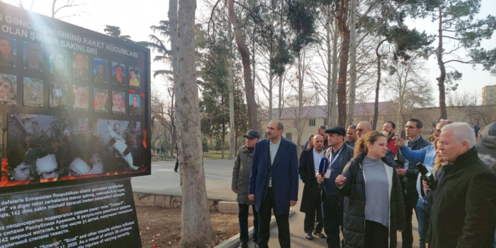 Foreign media representatives pay tribute to victims of Armenian terror in Ganja