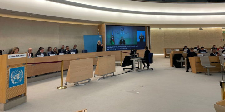 Ceyhun Bayramov BMT-nin İnsan Hüquqları Şurasının 52-ci sessiyasında QH adından açılış nitqi ilə çıxış edib