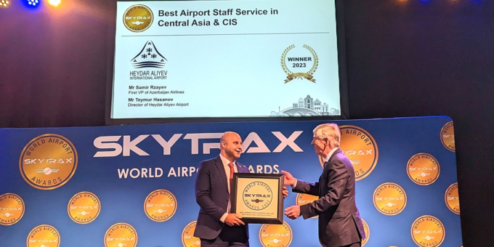 Heydar Aliyev International Airport awarded prestigious Skytrax Award