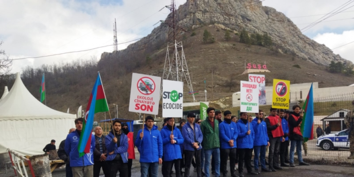 Peaceful protest of Azerbaijani eco-activists on Lachin–Khankendi road enters 98th day