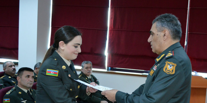 Azerbaijani military medical personnel operating in Kahramanmarash was awarded