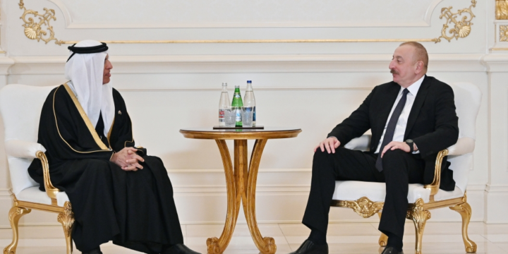 Prezident İlham Əliyev Birləşmiş Ərəb Əmirliklərinin Ali Şurasının üzvünü qəbul edib 