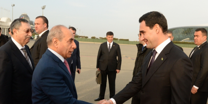 Türkmənistan Prezidenti Azərbaycana səfərə gəlib