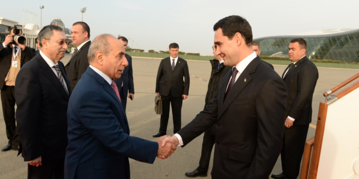 President of Turkmenistan arrives in Azerbaijan