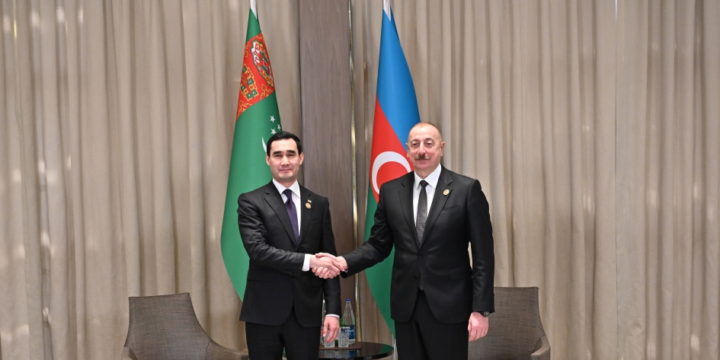 President Ilham Aliyev met with President of Turkmenistan Serdar Berdimuhamedov