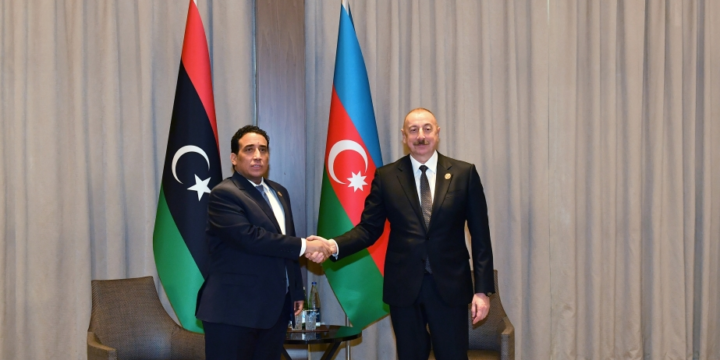Azərbaycan Prezidenti İlham Əliyev Liviya Dövləti Prezident Şurasının sədri ilə görüşüb 