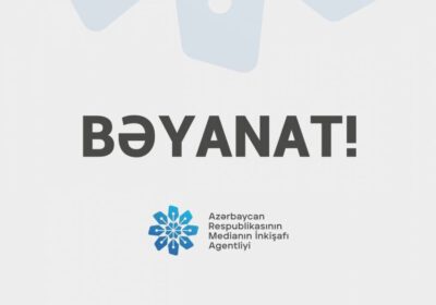 Medianın İnkişafı Agentliyi bəyanat yayıb