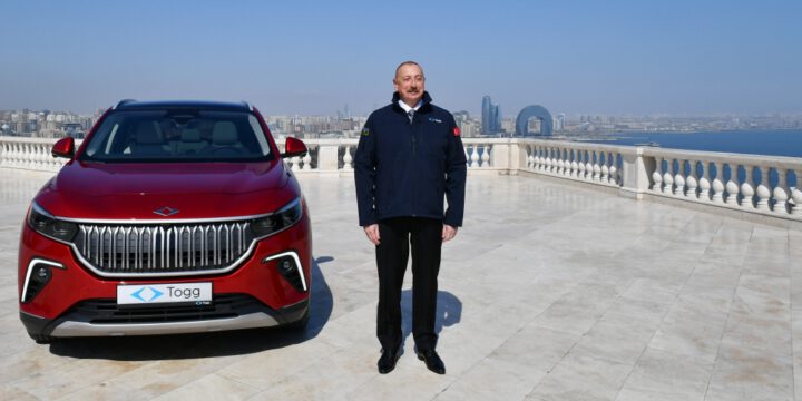 Türkiye’s first indigenous electric car Togg presented to President of Azerbaijan Ilham Aliyev