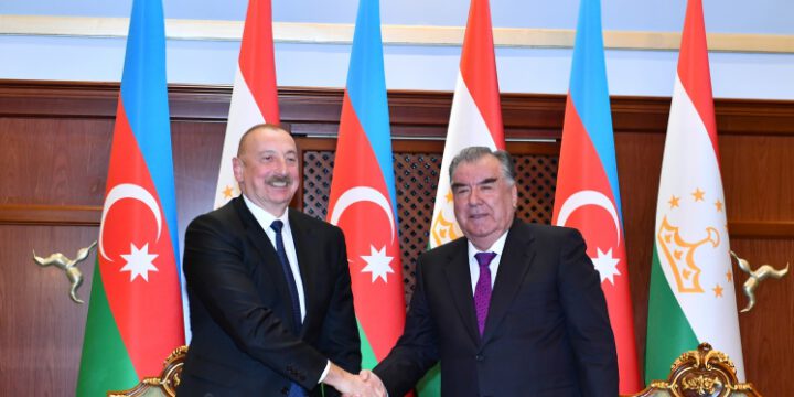 Presidents of Azerbaijan and Tajikistan made press statements