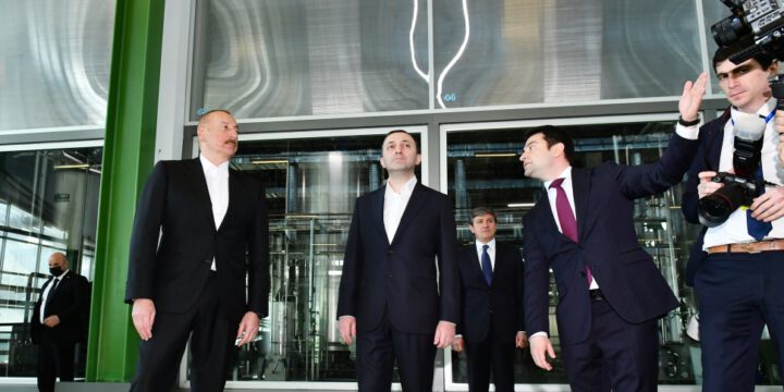 President Ilham Aliyev and Prime Minister Irakli Garibashvili visited Gabala Food Village