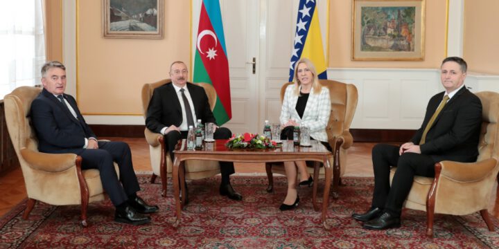 President Ilham Aliyev held meeting with Chairwoman and members of Presidency of Bosnia and Herzegovina in Sarajevo