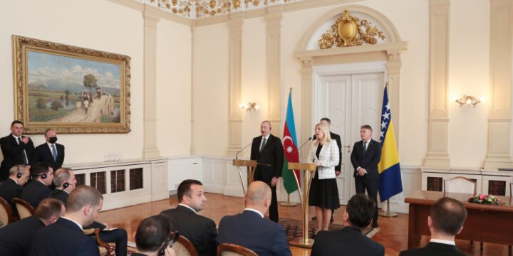 Bosniya və Herseqovinanın Rəyasət Heyətinin Sədri: Bu gün imzaladığımız Bəyannamə ilə biz strateji tərəfdaşa çevrilmişik