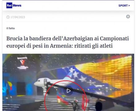 Italian media posts articles condemning burning of Azerbaijan’s National Flag