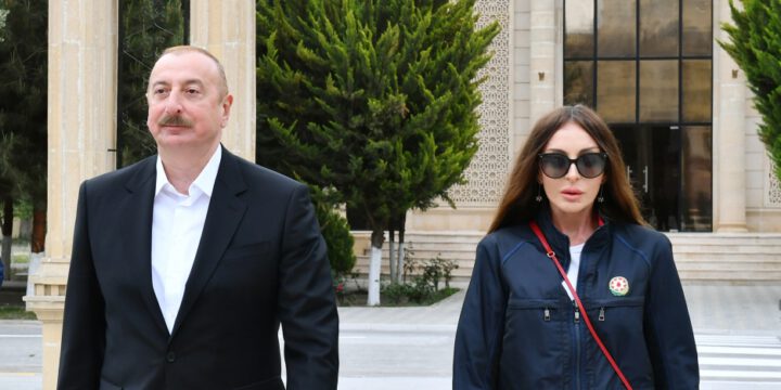 President Ilham Aliyev and First Lady Mehriban Aliyeva visited Salyan district