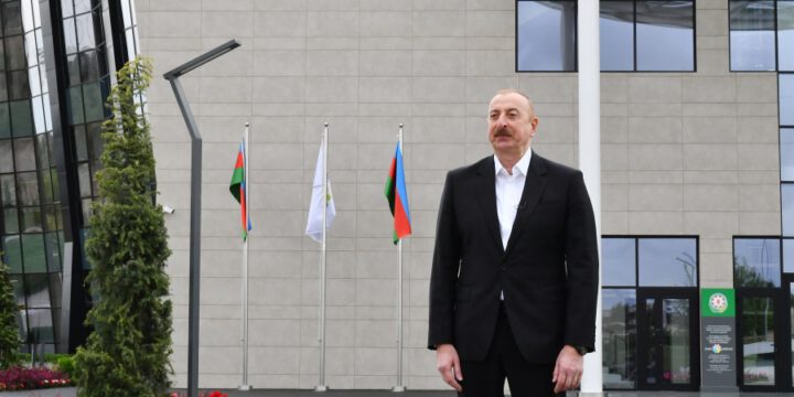 President Ilham Aliyev was interviewed by Azerbaijan Television in city of Salyan