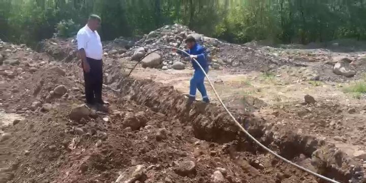 Laçın-Xankəndi yolunun başlanğıcındakı sərhəd-buraxılış məntəqəsi içməli su ilə təmin edilib 