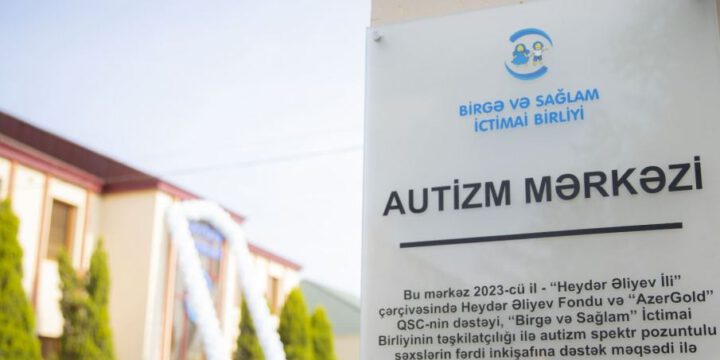 Heydər Əliyev Fondunun təşəbbüsü, “AzerGold” QSC-nin dəstəyi ilə Gəncədə Autizm Mərkəzi istifadəyə verilib