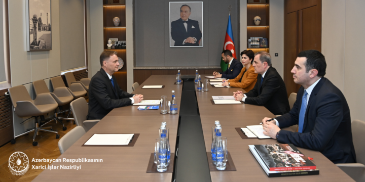 Ceyhun Bayramov Avropa Şurası Bakı ofisinin rəhbəri ilə görüşüb