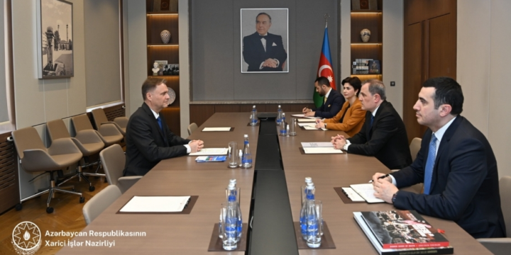 FM Jeyhun Bayramov meets with Head of CoE Office in Azerbaijan