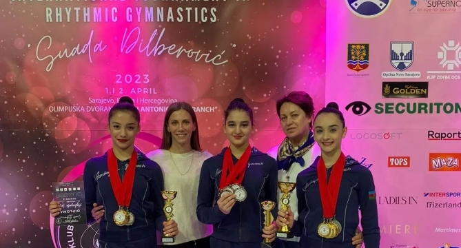 Azerbaijani gymnasts win 15 medals in Sarajevo tournament