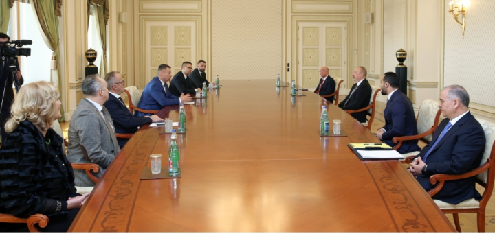 President Ilham Aliyev received delegation led by Minister of Security of Bosnia and Herzegovina