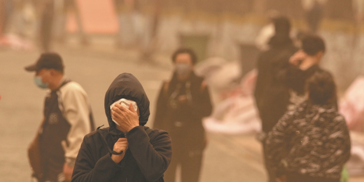 China renews blue alert for sandstorms