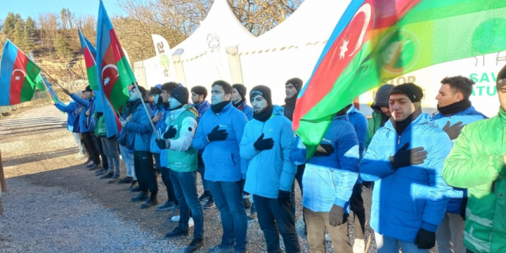 Protests by Azerbaijani environmental activists on Lachin-Khankendi road reach 113 days