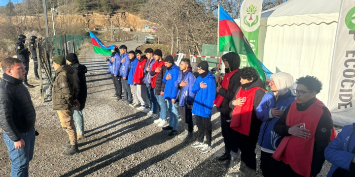 Peaceful protest of Azerbaijani eco-activists on Lachin–Khankendi road enters 123rd day