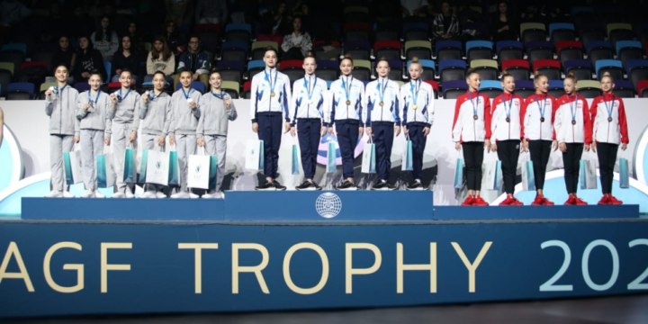 Azerbaijani rhythmic gymnastics team wins silver in group exercises at 3rd AGF Trophy in Baku