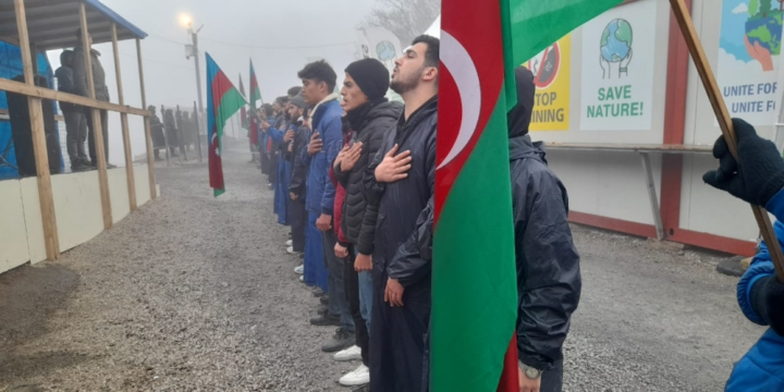 Peaceful protest of Azerbaijani eco-activists on Lachin–Khankendi road enters 128th day