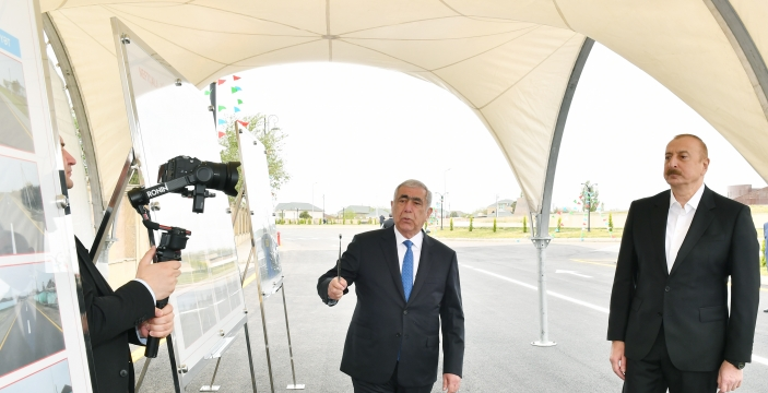 President Ilham Aliyev attended opening of Neftchala-Kurkand- Mayak No. 2 highway