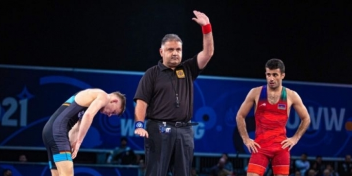 Azerbaijani wrestler wins gold medal at the European wrestling championship