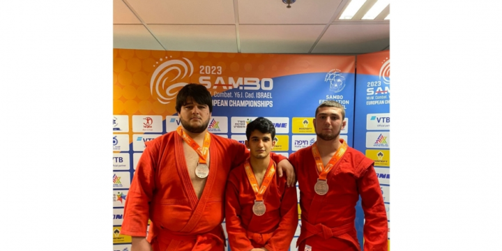 Azerbaijani sambo wrestlers claim three medals in European Championships in Israel