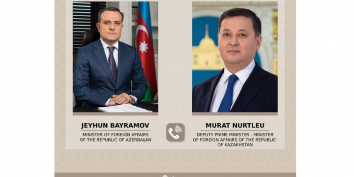 Jeyhun Bayramov congratulates newly appointed Foreign Minister of Kazakhstan