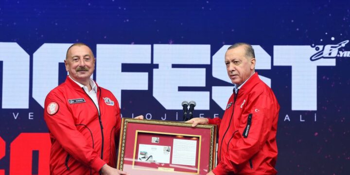 President Ilham Aliyev and President Recep Tayyip Erdogan are attending TEKNOFEST Festival in Istanbul