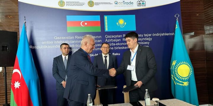 Qazaxıstanla Azərbaycan arasında biznes sazişləri imzalanıb