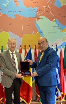 Former President of Romania Emil Constantinescu was awarded with “Friend of Azerbaijan” Golden Order