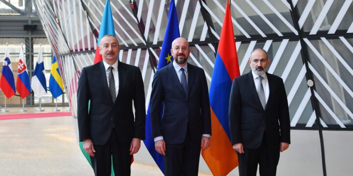 President Ilham Aliyev held meeting with President of European Council and Prime Minister of Armenia in Brussels