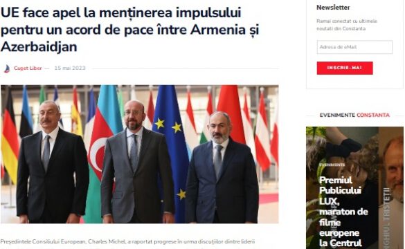 Rumıniya KİV-ləri Prezident İlham Əliyevin Brüsseldə keçirdiyi görüşləri geniş işıqlandırıb