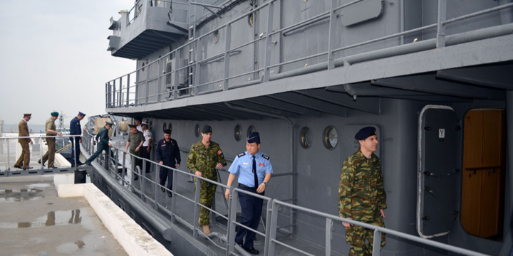 Hərbi attaşelər Hərbi Dəniz Qüvvələrində olublar