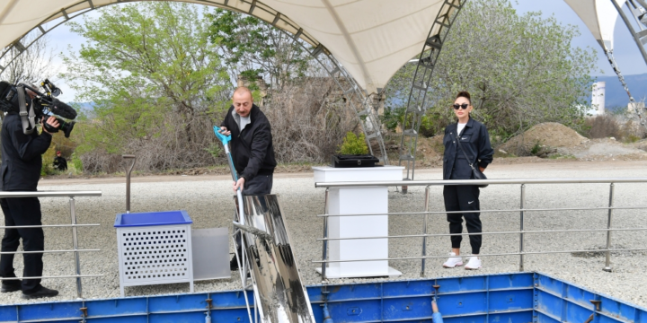 Ağdam şəhərində salınacaq 2-ci yaşayış məhəlləsinin təməli qoyulub