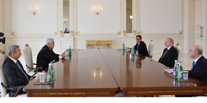 Prezident İlham Əliyev Dünya Taekvondo Federasiyasının prezidentini qəbul edib