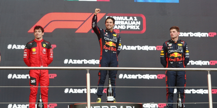 Sergio Perez wins the 2023 Azerbaijan Grand Prix