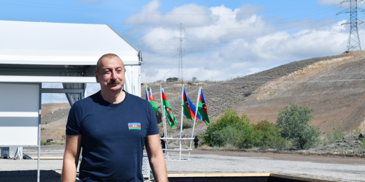 President Ilham Aliyev attended groundbreaking ceremony for administrative building in city of Gubadli