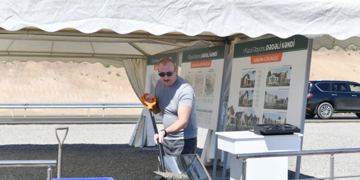 Füzuli rayonunun Dədəli kəndində birinci mərhələdə 327 ev tikiləcək