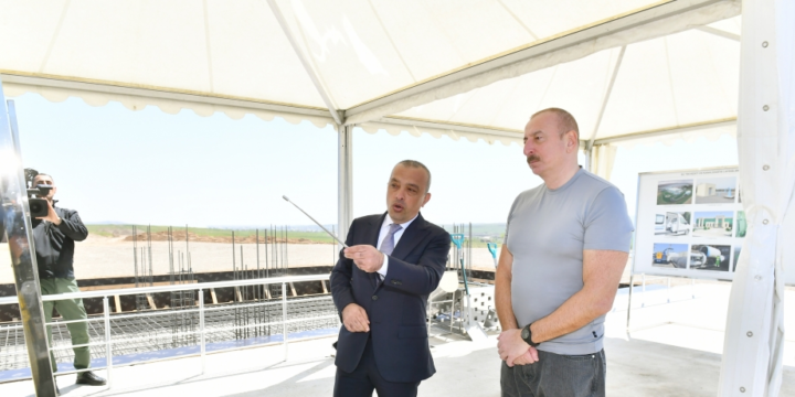 Füzuli şəhərinin içməli su təchizatı, kanalizasiya və yağış suları sistemləri kompleksinin təməli qoyulub