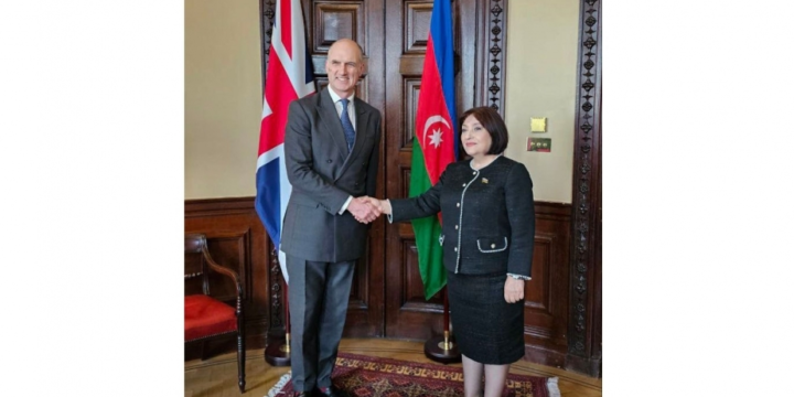 Speaker of Azerbaijani Milli Majlis meets with UK Parliamentary Under Secretary of State in London